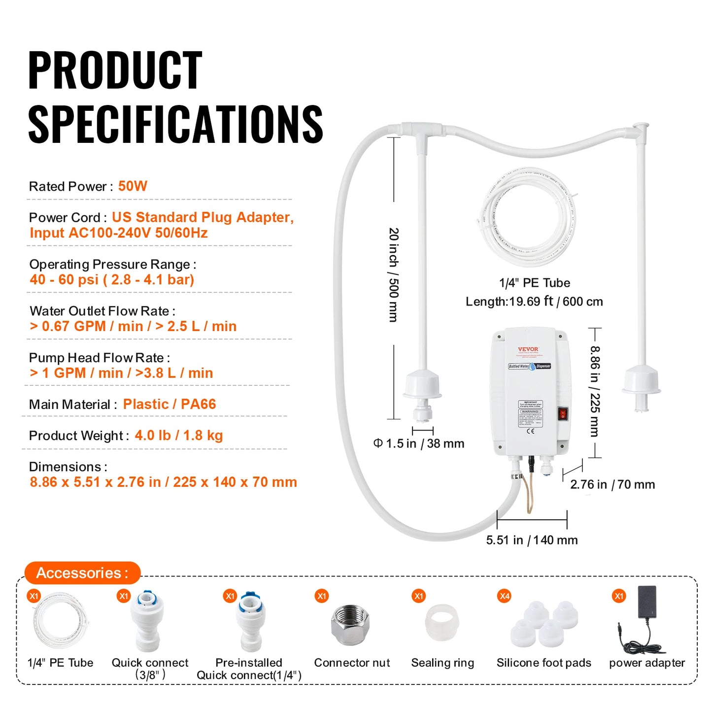 SucceBuy Auto Electric Water Dispenser Pump System