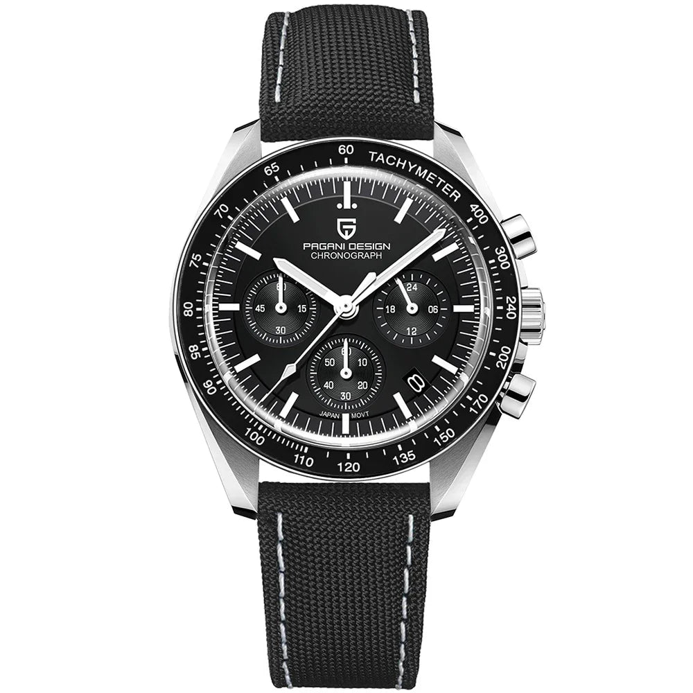 PAGANI DESIGN Luxury Quartz Chronograph Watch With Auto Date Sapphire