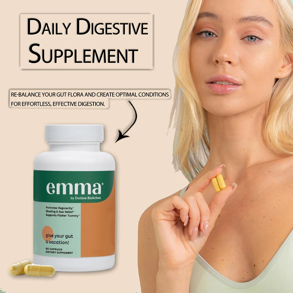 Gut Health & Colon Cleanse Supplement - Relief from Gas and Bloating, Repairs Leaky Gut with Magnesium, Berberine, Vitamin D