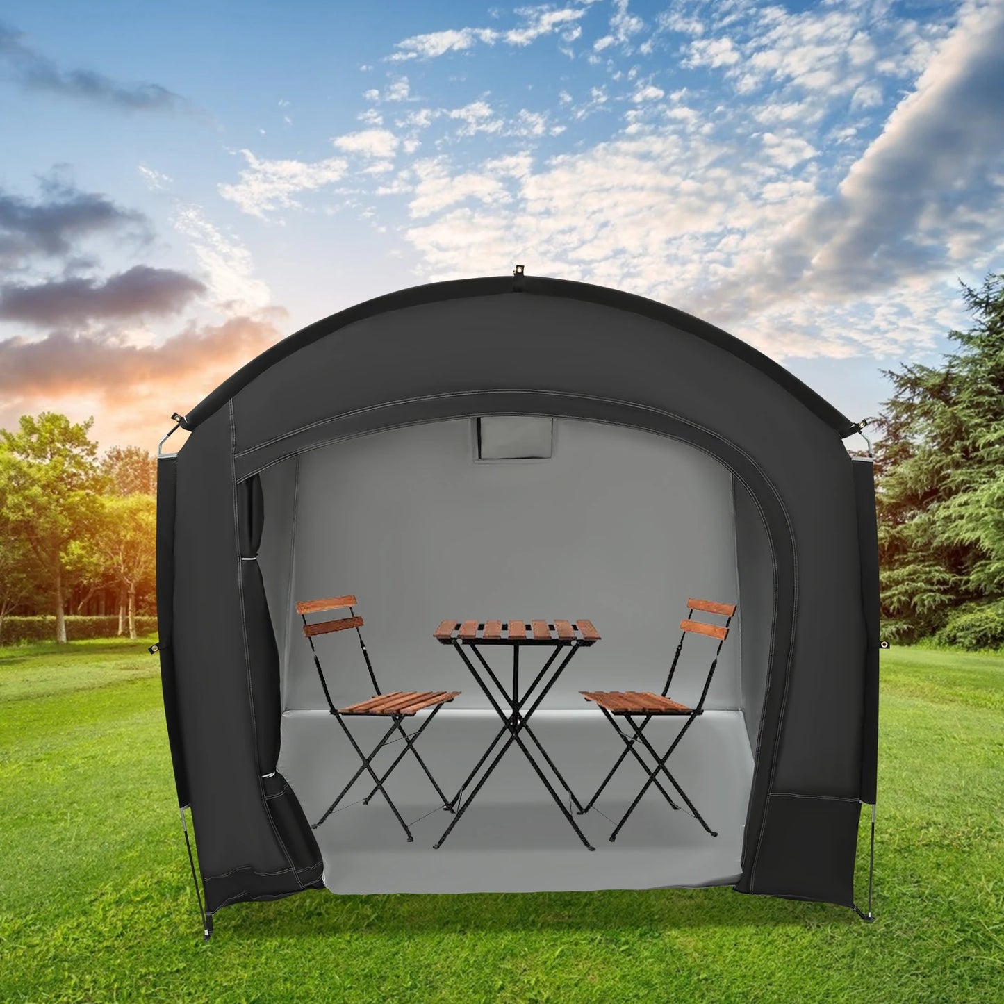 Portable Bike Storage Shelter For 1 To 4 Bikes Waterproof