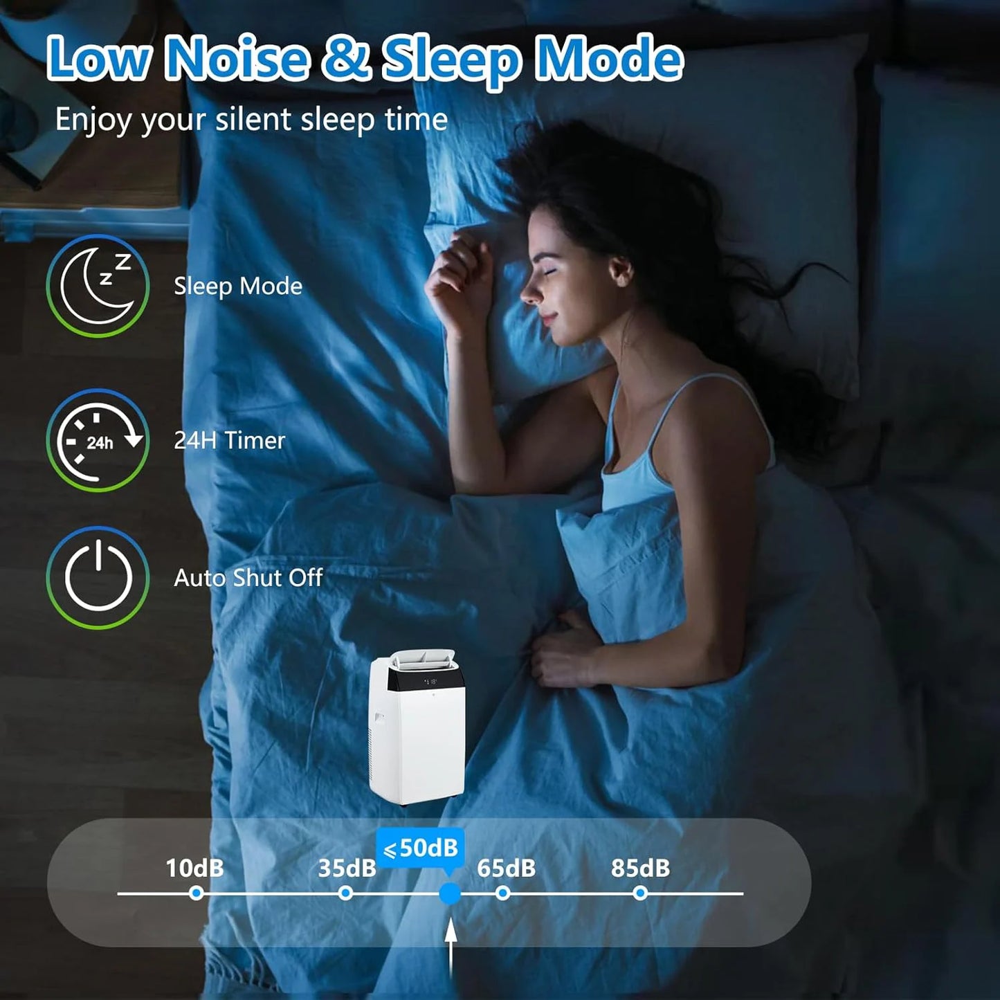 Adoolla 14000 BTU Portable Air Conditioner 3 In 1 Remote