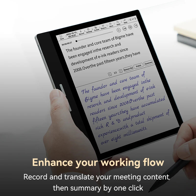 Bigme B751C Ebook Reader Android 11 With Google Play Support