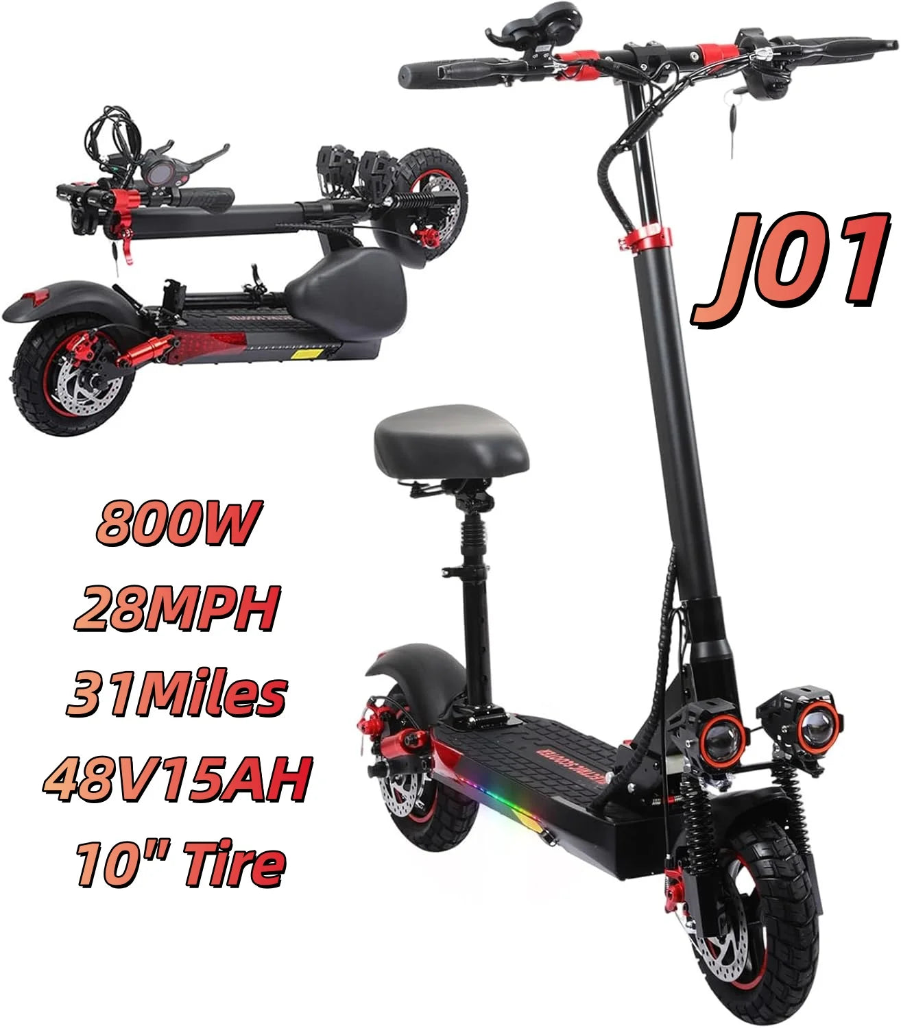 EOEOTWO 1200W Off Road Electric Scooter For Adults 48V
