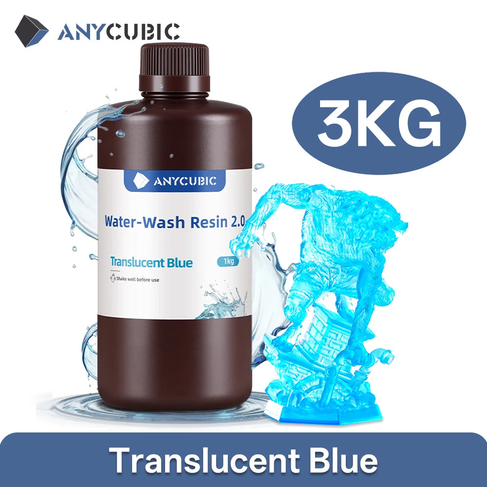 AnyCubic Waterwash Resin 2.0 High Precision Low Odor For LCD 3D Printer