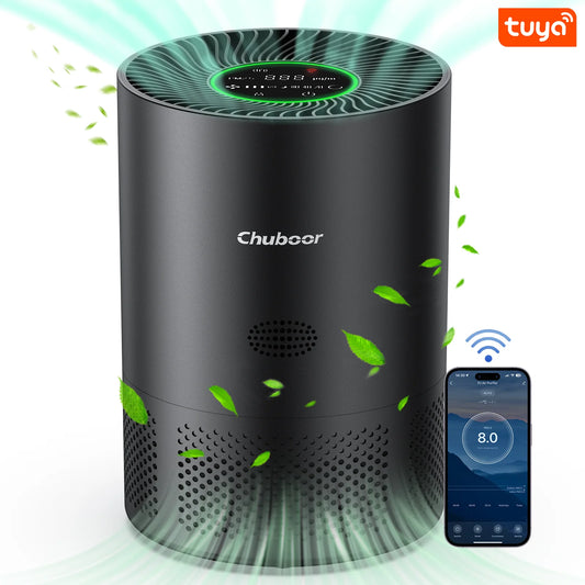 Chuboor H13 True HEPA Air Purifier For Home Odors Pollen