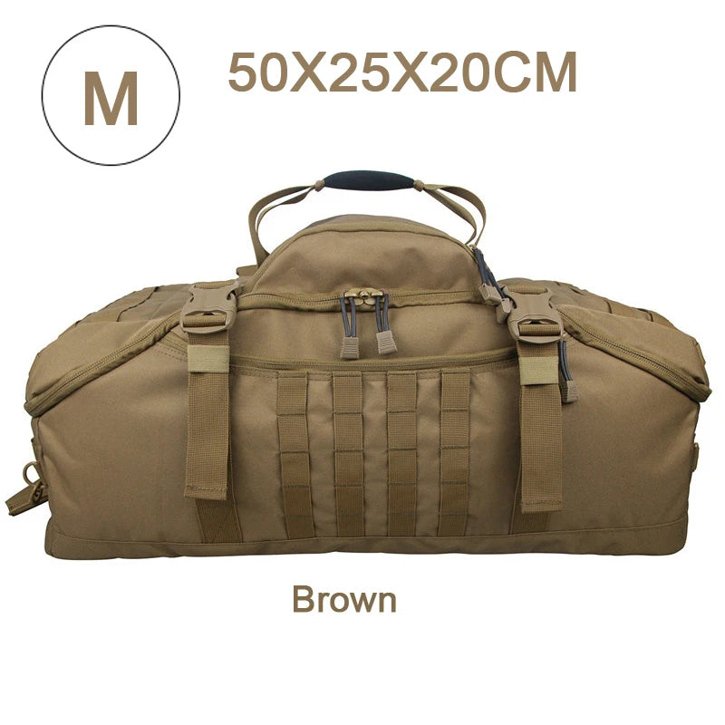 LQARMY Outdoor Mountaineering Bag Molle Tactical Backpack Hiking Camping Travel
