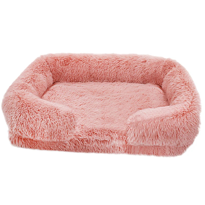 Orthopedic Dog Bed For Large Dogs With Egg Crate Foam And Washable Plush Cover