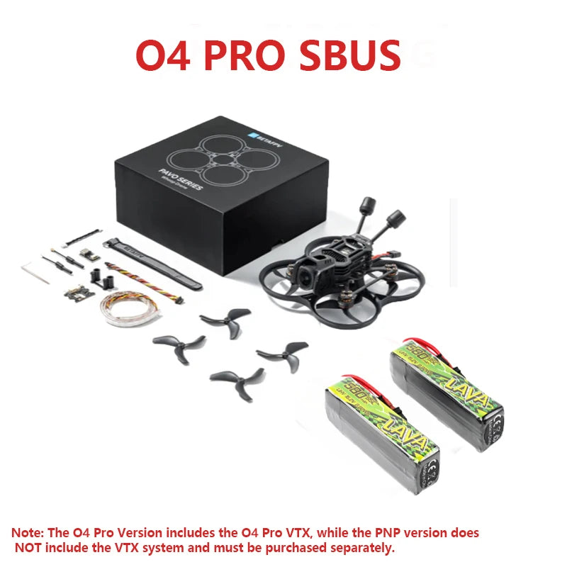 BETAFPV Pavo20 Pro II Brushless Whoop Quadcopter O4 Pro Version 2.2" Cinewhoop FPV Drone with O4 Pro Camera