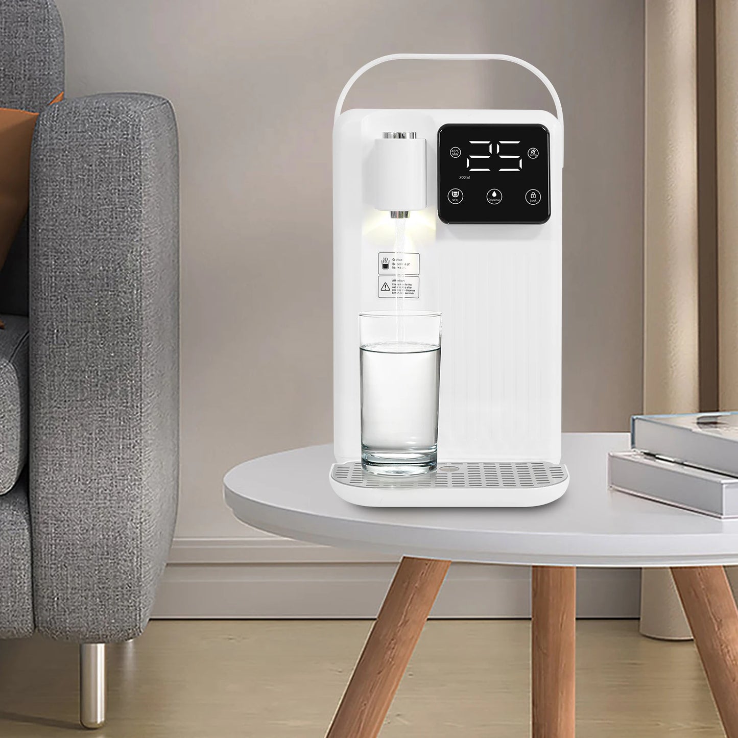 Instant Hot Water Dispenser With LED Control Panel Temperature Adjustable
