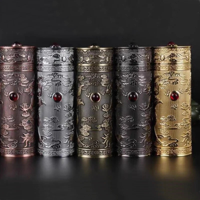 350ML Thermos Cup,999 Silver Plated Inner Liner,Dragon And Phoenix Pattern,Health Care Antibacterial,Gift,High-end Water bottle