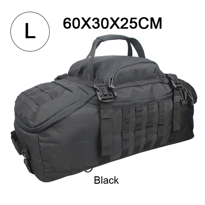 LQARMY Outdoor Mountaineering Bag Molle Tactical Backpack Hiking Camping Travel