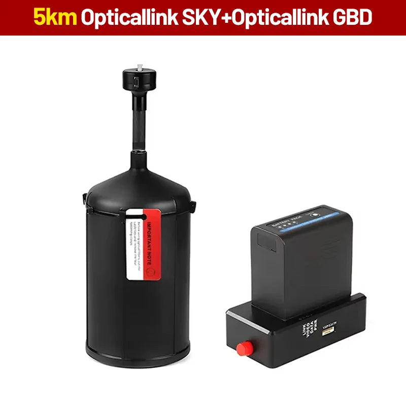 FPV Drone Optical Fiber Image Data Module 1km/2km/3km/5km/10km Anti-interference Relay Extender Optical Link Sky Up to 20km