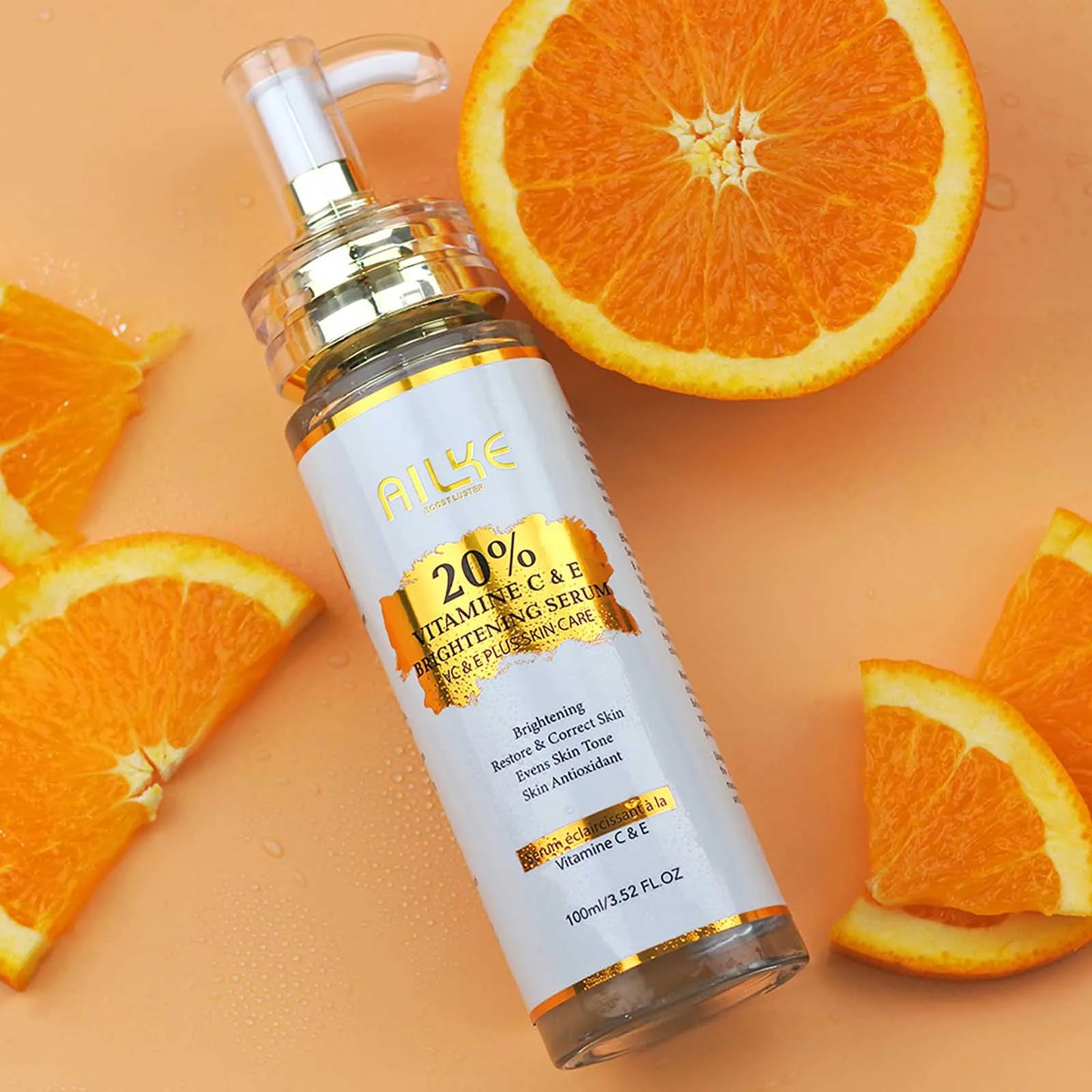 AILKE Vitamin C and E Brightening Serum Reduces Dark Spots