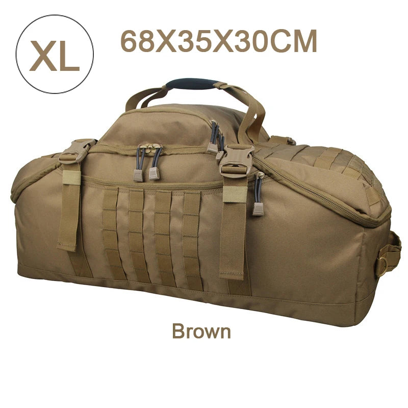LQARMY Outdoor Mountaineering Bag Molle Tactical Backpack Hiking Camping Travel