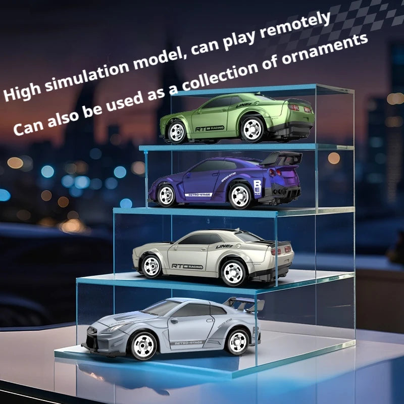 2.4G RC Drift Car 1/64 4WD Remote Control Car High Speed 15KM/H Drive Radio Controlled Mini Racing Car Model Boy Toy Gift