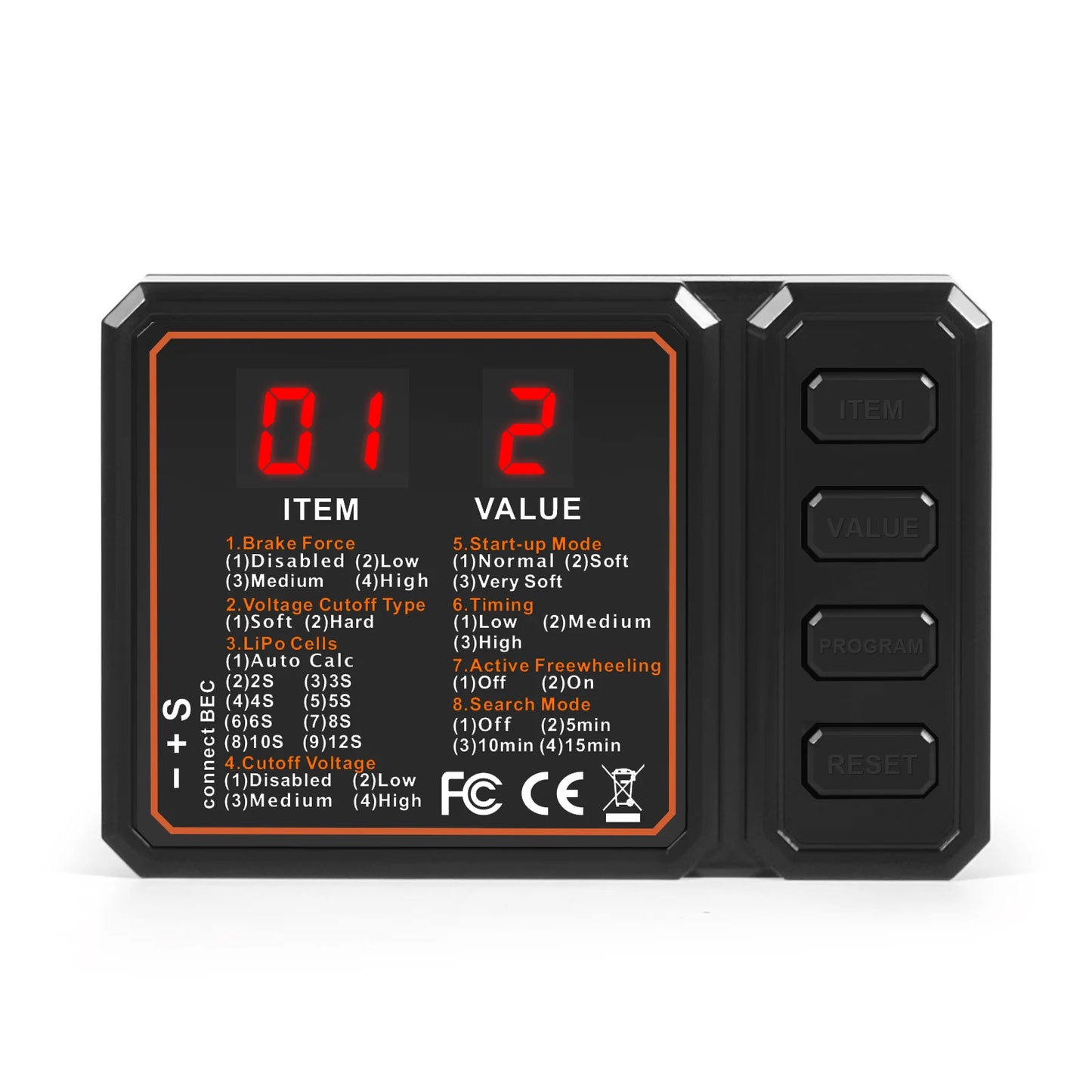 Aneegfpv 20/30/40/50/60/80A 2-6S Brushless ESC 2-4A/5V BEC For Aircraft FixedWing Multi-axis Drone