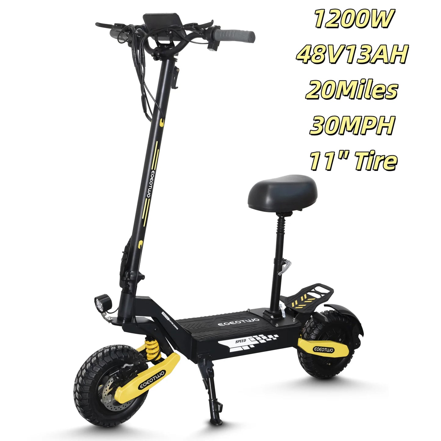 EOEOTWO 1200W Off Road Electric Scooter For Adults 48V