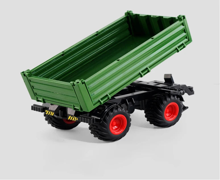 2.4G RC Farm Tractors Car 1/24 Radio Controlled Cars and Trucks with Light Simulated Engineering Truck Model Toys for Children