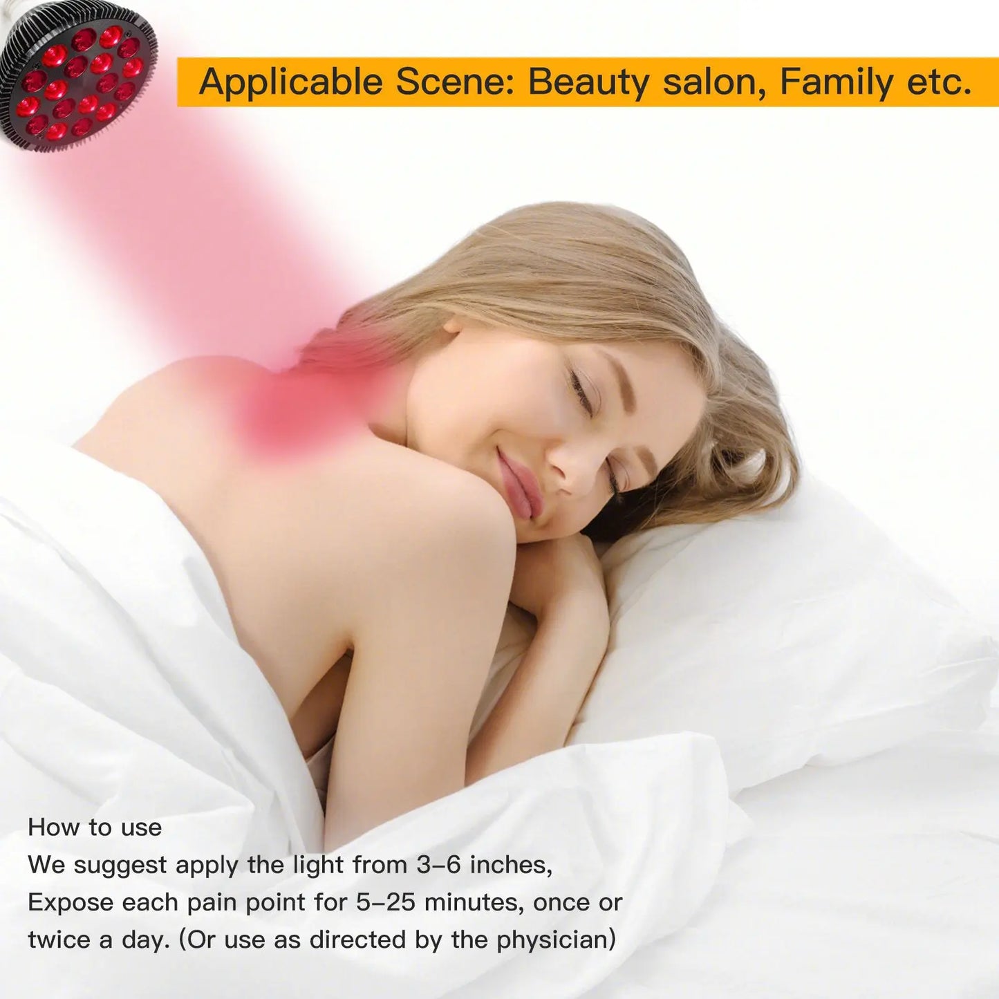 660nm & 850nm Infrared Light Therapy Device 54W Red Light Therapy Lamp For Face For Muscle Joint Pain Relief Skin Health Tools