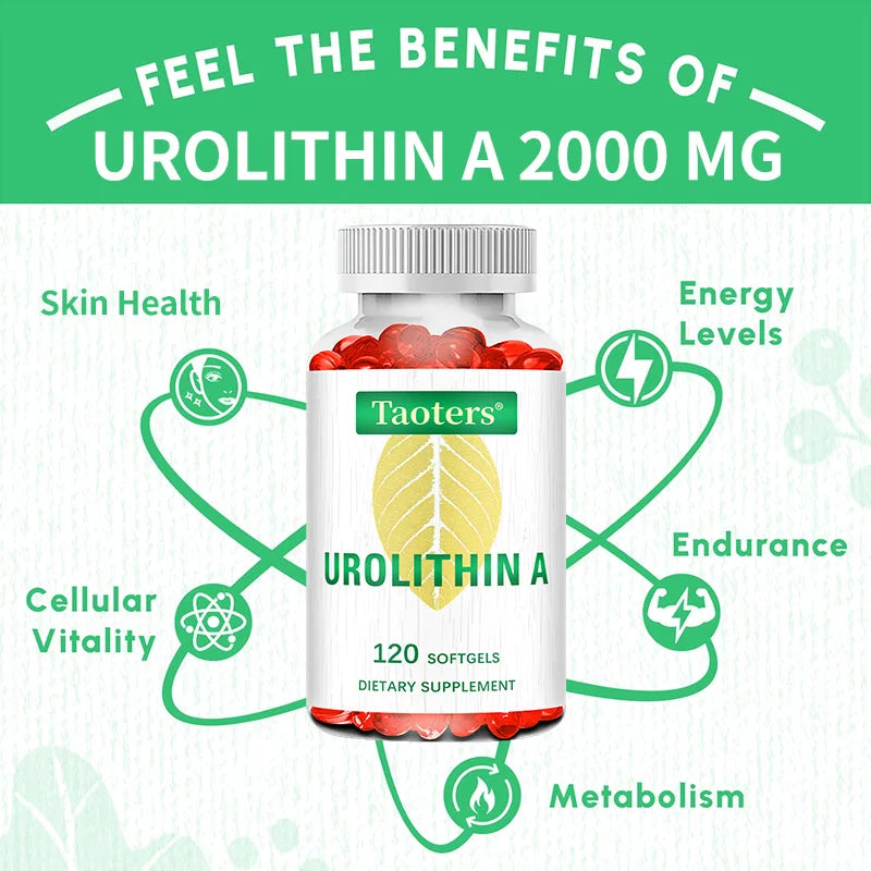 Antioxidant Supplement with Urolithin A - Natural Pomegranate Capsules for Heart Health Joint Support for Men and Women