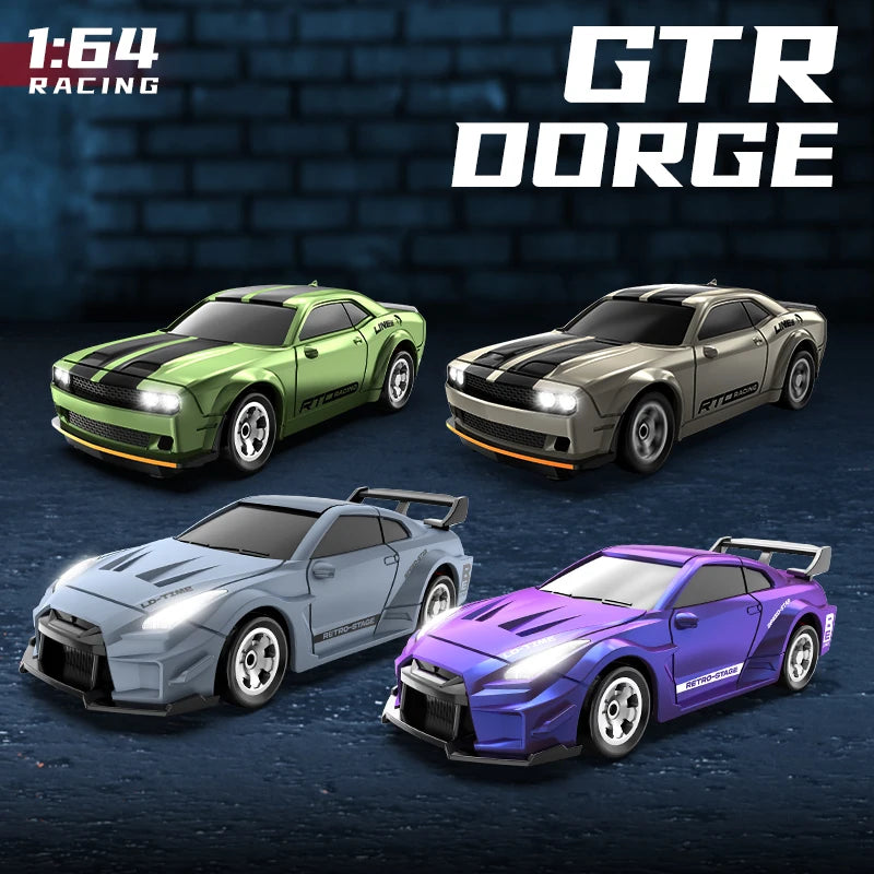 2.4G RC Drift Car 1/64 4WD Remote Control Car High Speed 15KM/H Drive Radio Controlled Mini Racing Car Model Boy Toy Gift
