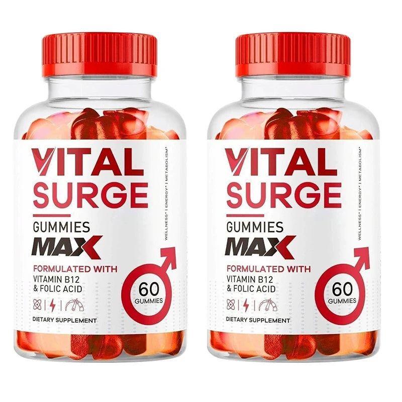 Vital Surge Male Supplement Gummies for Men 60 Count - Nutritional Support for Male Health