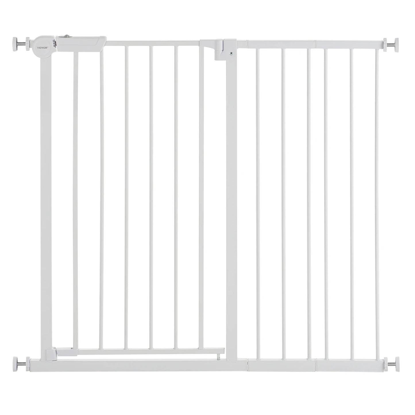 SucceBuy Baby Gate Walk-Through Pressure Mount for Pets and Kids