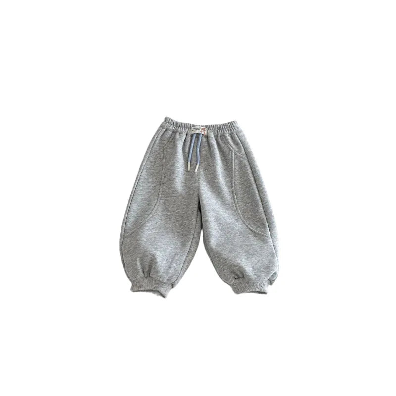 Baby Health Pants 2026 New Spring Boys' Fashion Solid Color Sports Pants Children's Korean Spring Casual Pants