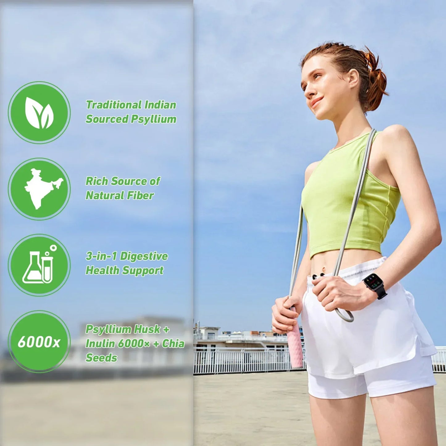 Psyllium Husk - Good for Intestinal Health, Improve Digestion and Reduce Bloating,Improve Metabolism - Natural Soluble Fiber