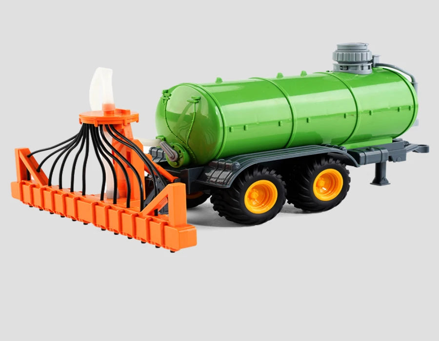 2.4G RC Farm Tractors Car 1/24 Radio Controlled Cars and Trucks with Light Simulated Engineering Truck Model Toys for Children