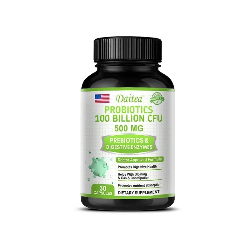 Probiotics 100 Billion CFU with Prebiotics & Digestive Enzymes, Gut Health, Digestion, Bloating Relief & Immune Support