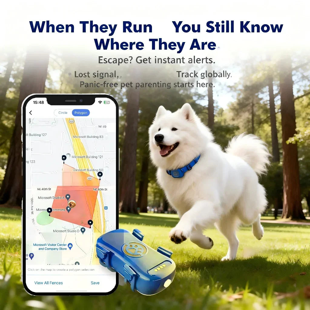 WANWAYTECH GPS Pet Tracker for Dogs Cats with IoT Connectivity