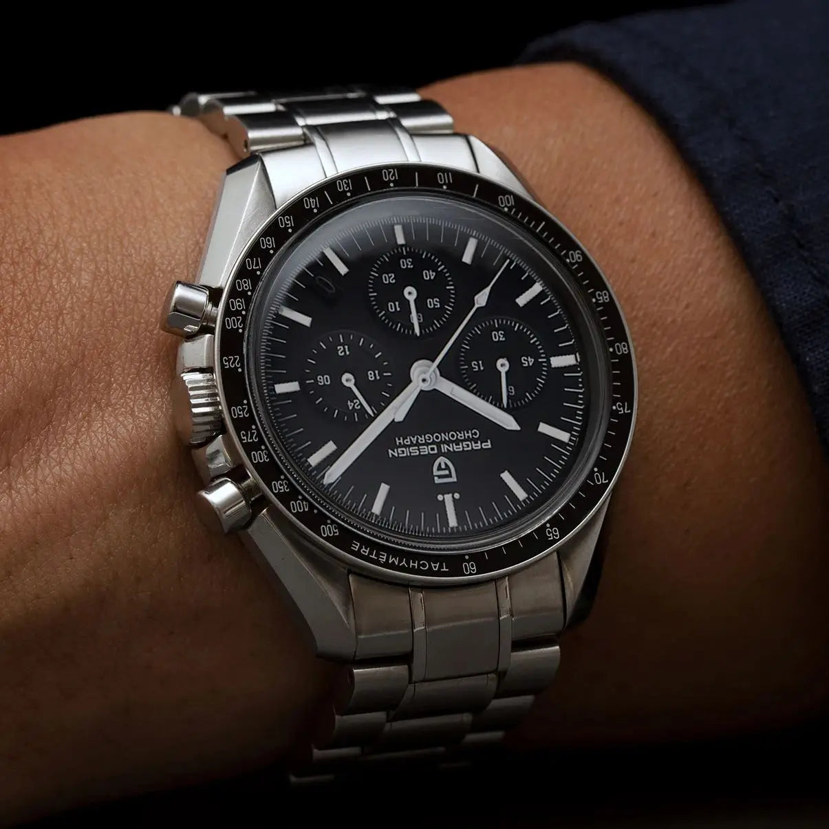 PAGANI DESIGN Luxury Quartz Chronograph Watch With Auto Date Sapphire