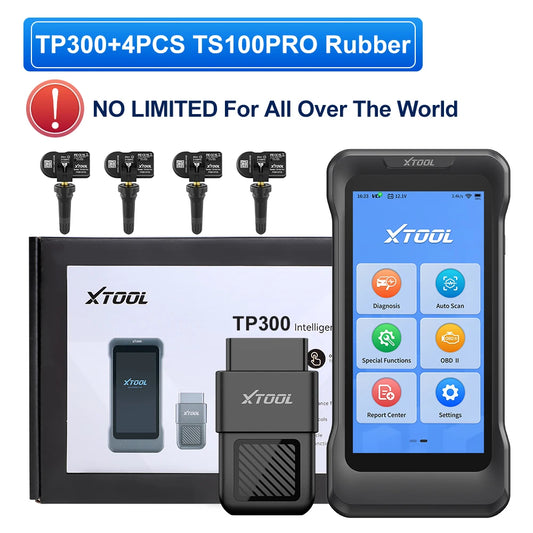 XTOOL TP300 TPMS Programming Scanner TPMS System Health Check 5 System Automotive Diagnostic Tools 8 Resets Lifetime Free Update