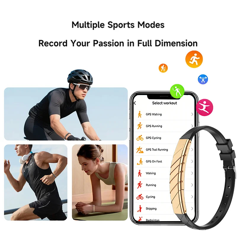 2026 New Bluetooth Smart Bracelet Health Heart Rate Sleep Stress Monitoring Sport Fitness Tracker Smart Wrist Watch Women Men