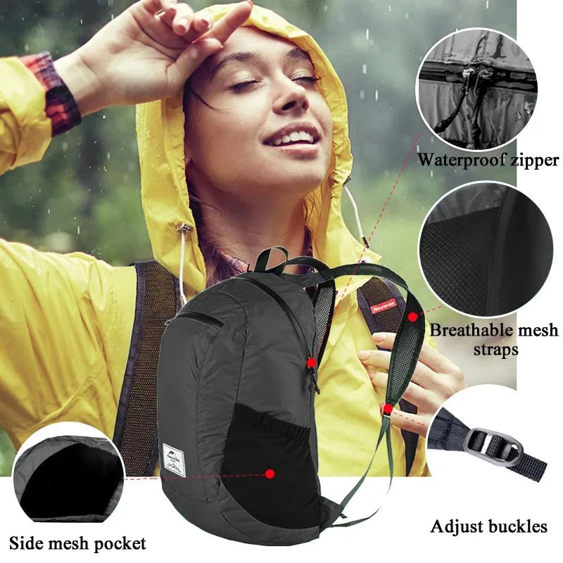 Naturehike Ultralight Camping Backpack Waterproof Nylon For Outdoor Hiking
