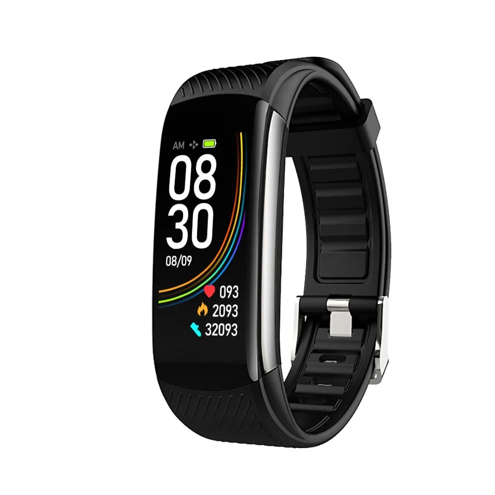Measuring Body Temperature Blood Pressure Heart Rate Blood Oxygen Sleep Exercise Step Count Health Monitoring Smart Wristband