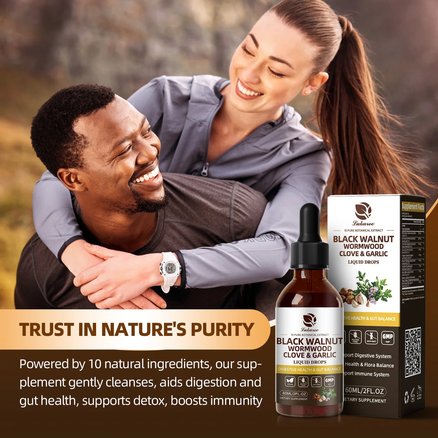 Lukaree Black Walnut Drop for Digestive and Immune Support
