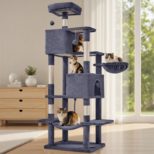 MCQ Cat Tree Tower Multi Level Climbing Sisal Posts Condo
