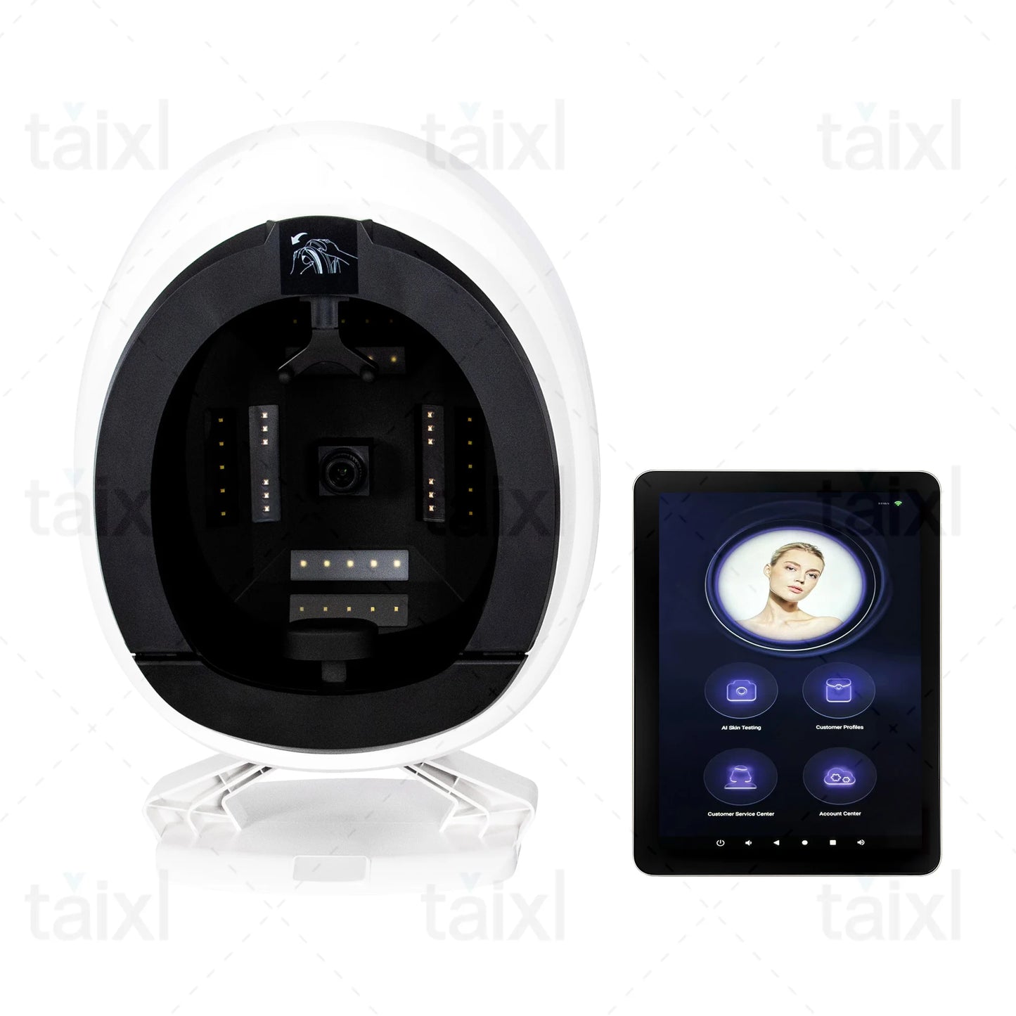 MYOSLIM 3D Facial Skin Analyzer Machine 8 Light Spectrum Scanner