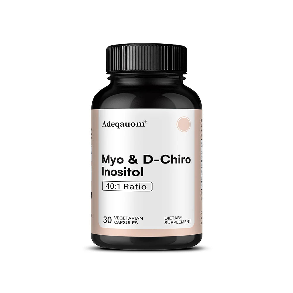 Myo-Inositol & D-Chiro Inositol Capsules - Supports Women’s Hormone Balance, Ovarian Health, Fertility & Cycle Wellness