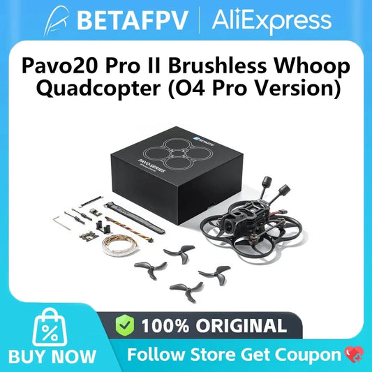 BETAFPV Pavo20 Pro II Brushless Whoop Quadcopter O4 Pro Version 2.2" Cinewhoop FPV Drone with O4 Pro Camera