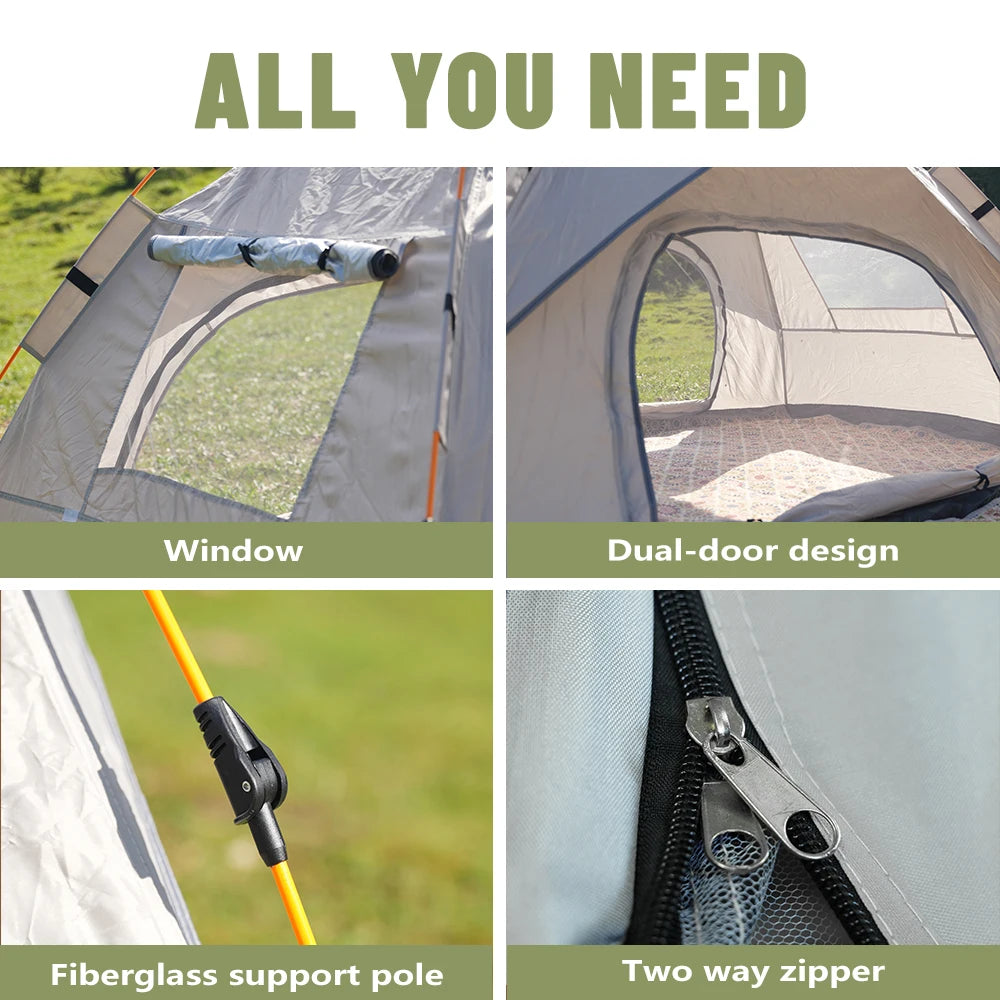 Pakicetus Instant Sun Rain Shelter For 3 To 4 People