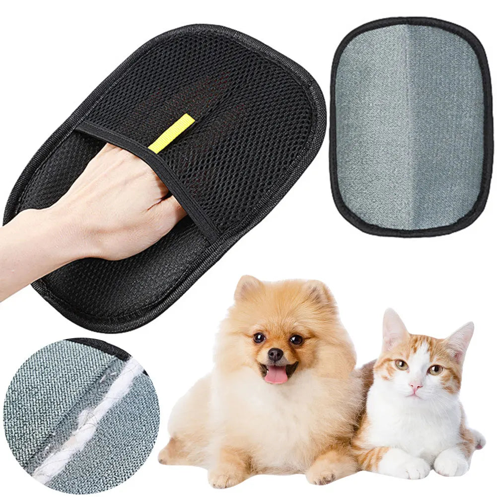 APWIKOGER Pet Deshedding Glove for Dog Cat Hair Removal