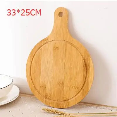 Thick Food Grade Bamboo Cutting Board with Handle, Health Classification Fruit Vegetable Chopping Block for Kitchen Cooking