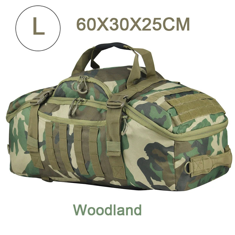 LQARMY Outdoor Mountaineering Bag Molle Tactical Backpack Hiking Camping Travel