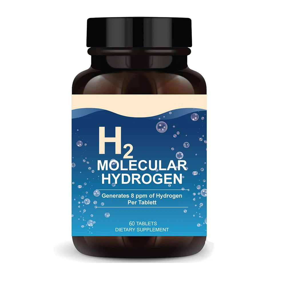 H2 Molecular Hydrogen - Hydrogen Water Tablets with Magnesium - Supports Energy, Brain, & Cognitive Health - 60 Tablet