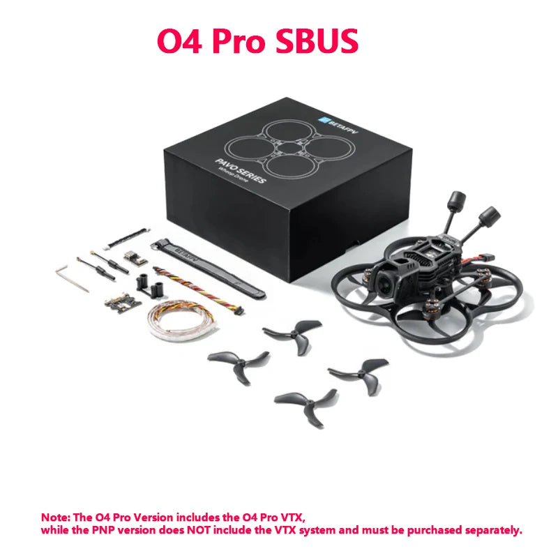 BETAFPV Pavo20 Pro II Brushless Whoop Quadcopter O4 Pro Version 2.2" Cinewhoop FPV Drone with O4 Pro Camera
