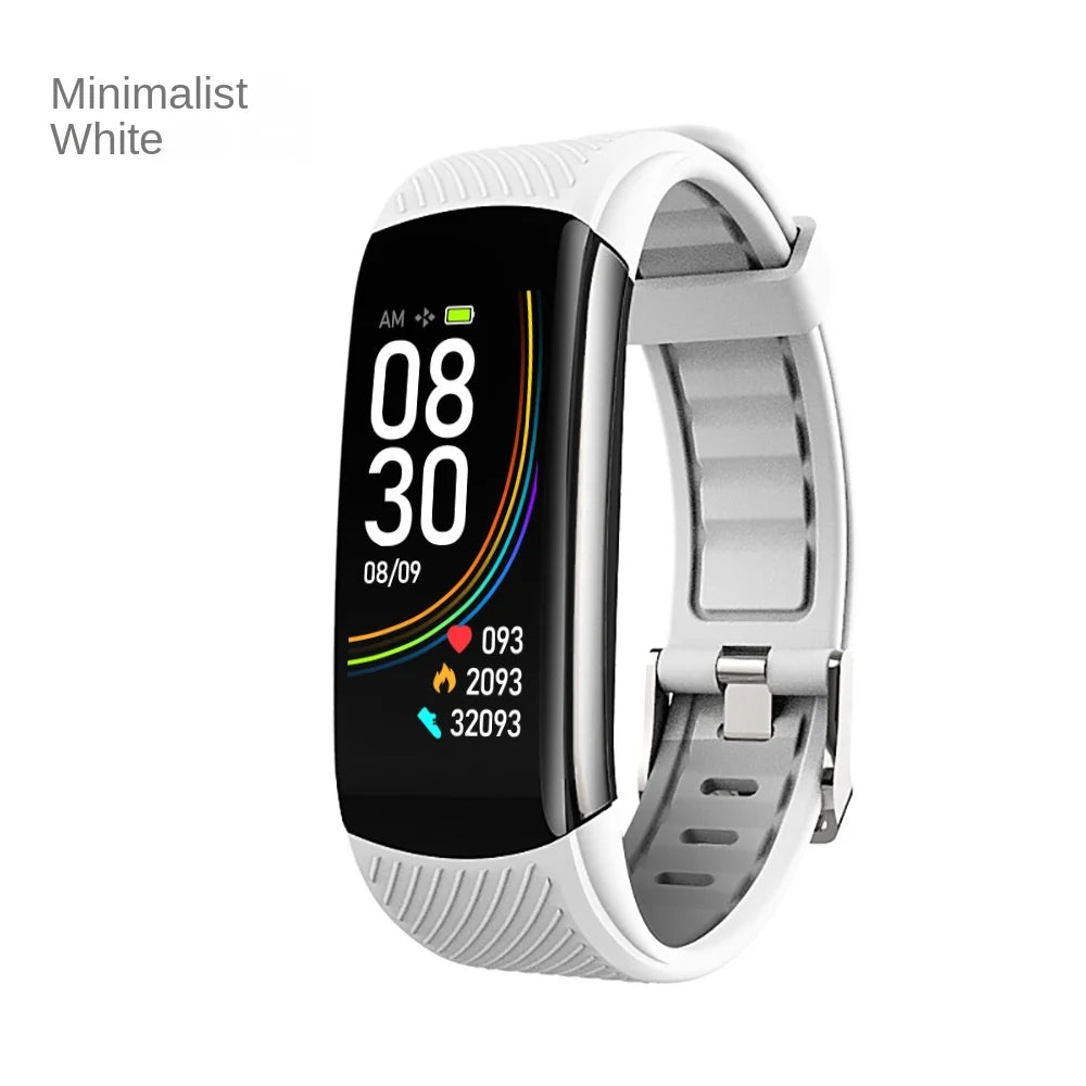 Measuring Body Temperature Blood Pressure Heart Rate Blood Oxygen Sleep Exercise Step Count Health Monitoring Smart Wristband