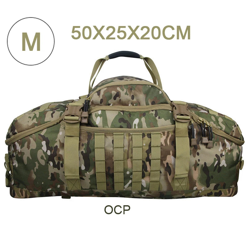 LQARMY Outdoor Mountaineering Bag Molle Tactical Backpack Hiking Camping Travel